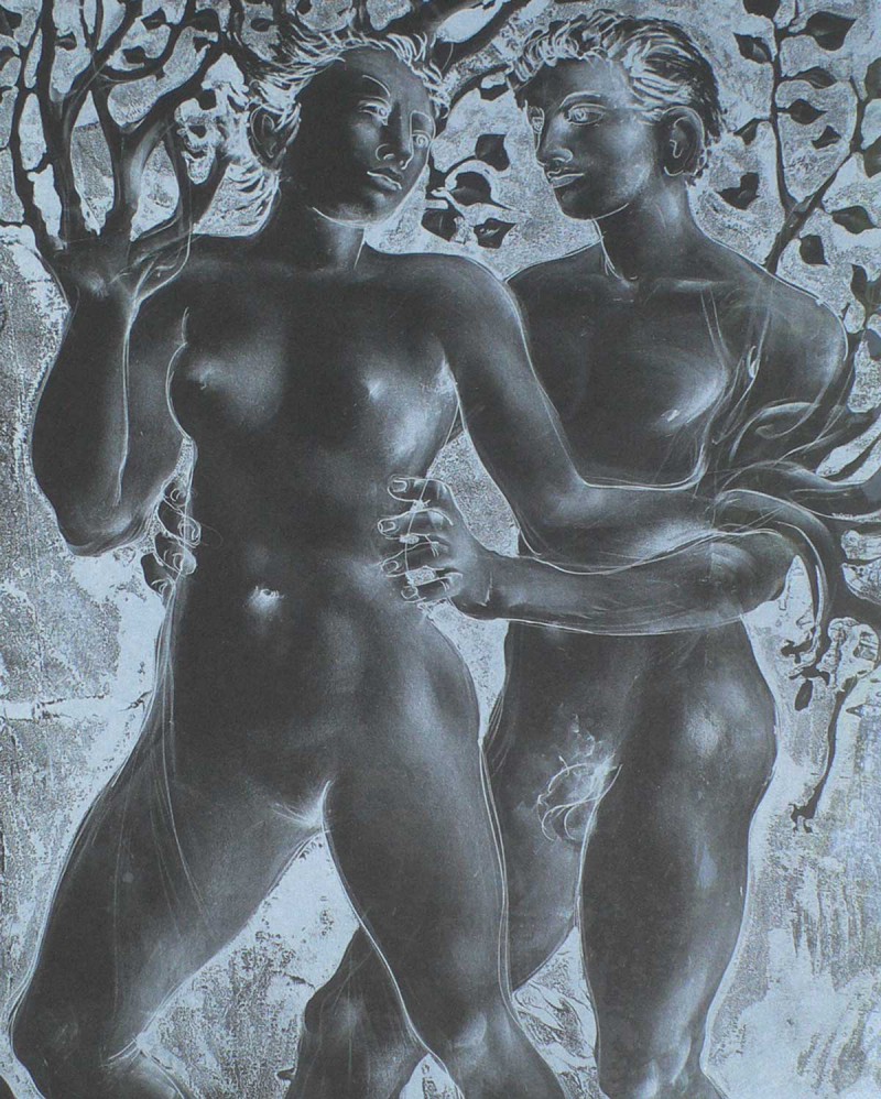 Daphne and Apollo by Hans Erni