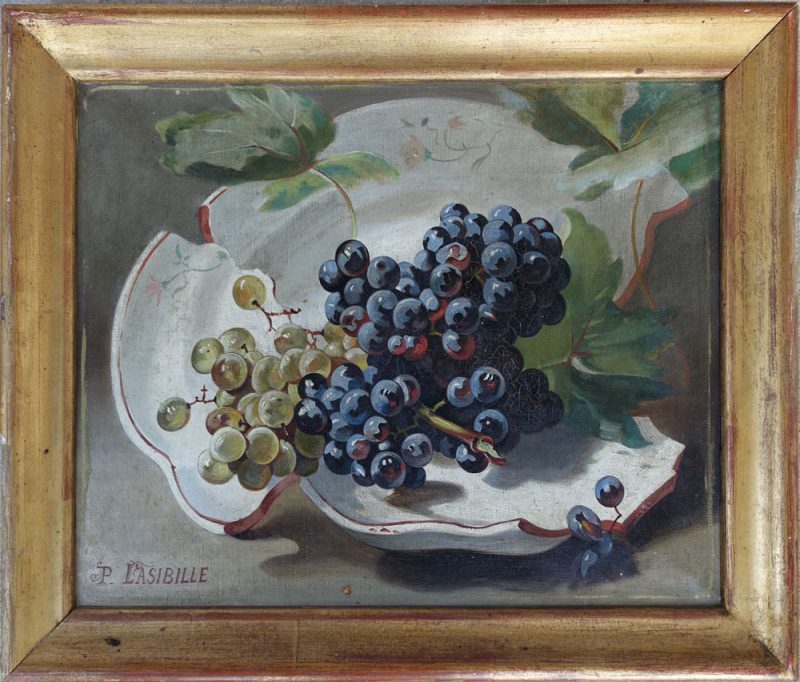 Lasibille Still Life with Grapes