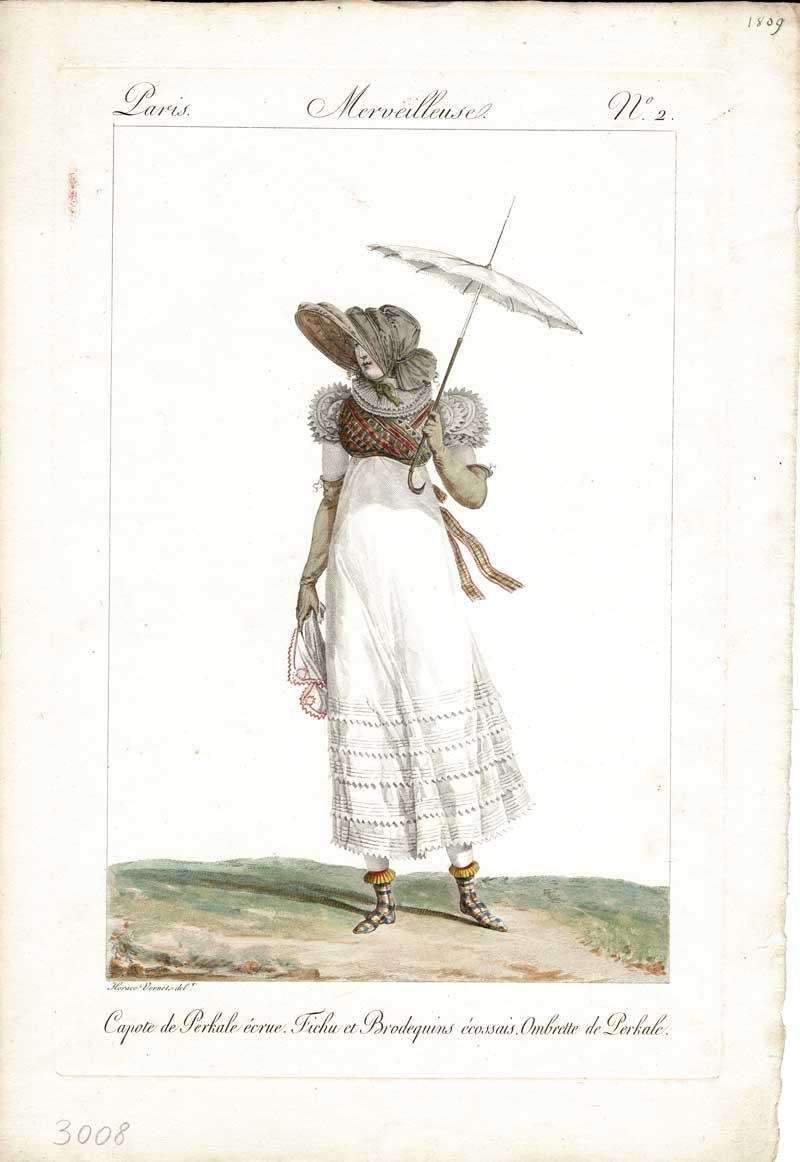 Une Merveilleuse - Plate 2 - Woman with Parasol