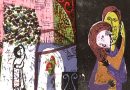 Helmut Fiebiger – The Couple – Colored Linocut (SOLD)