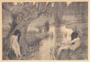 Paul Albert Laurens – Le Bain des Nymphes – Art Nouveau Lithograph