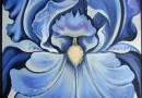 Lowell Nesbitt – Blue Iris – Original Painting (Sold)