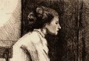 Engraving – Reflective Woman by Gubert Griot Circa 1900