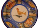 19th Century Ceramic Plate with Bird