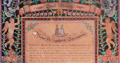 Swiss Paper Cut Friendship Letter dated 1856
