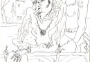 Original Drawing by Swiss Surrealist Paul Racle