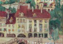 Adolf Tieche: View of Bern, the Matte and the Aare River (Sold)