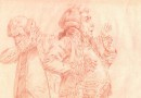 Cristobal de Antonio – Les Precieux – Original Sanguine Drawing