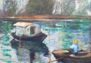Louis Clement Aubertin – Fisherman with Houseboat