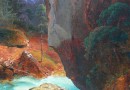 Alpine Stream –  19th Century Swiss Oil Painting (Sold)
