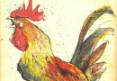 Fritz Hug – Lithograph of a Rooster (Sold)