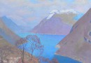 Robert Kiener – Lake Lugano, Switzerland – Original Oil on Canvas