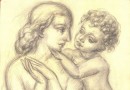 Mother and Child by Huguenin-Dumittan