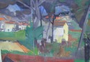 Hermann Plattner – Original Oil Painting – Swiss Village