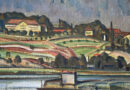 Hans Walter Scheller – Post-Impressionist Landscape by a River
