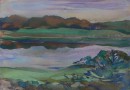 River Sorot – Russian Landscape – Watercolor Signed Trebukhin