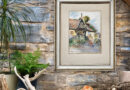 Hostellerie Guillaume le Conquerant – Dives, Normandie – Original Watercolor by Adolphe Tieche