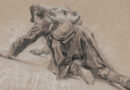 Josef Clemens Kaufmann – Wounded Soldier – Original Drawing