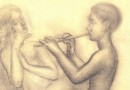 Huguenin-Dumittan – Young Boy Playing a Pipe – Nudes (Sold)
