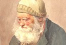 19th Century Watercolor Portrait – Man in a Cap