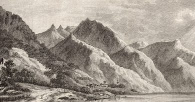Village of Clarens on Lake Geneva – 18th Century Engraving