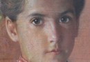 Charles Flach – Pastel Portrait of A Girl