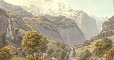View of the Jungfrau – Lory Engraving circa 1850