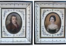 Village Antiques  –  Two Antique Miniature Portraits Circa 1820  (Sold)
