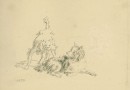 Two Dogs – Count Pierre de Salis-Soglio – 1853 (Sold)