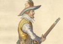 De Gheyn – Dutch Musketeer – Antique Engraving