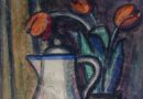 Heinrich Mueller – Still Life with Coffee Pot and Tulips