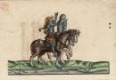 Federigo Grisone Knights in Armor on Horseback (Sold)
