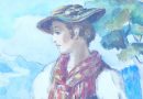 Hans Vautier – Original Watercolor: A Woman from the Valais (Sold)