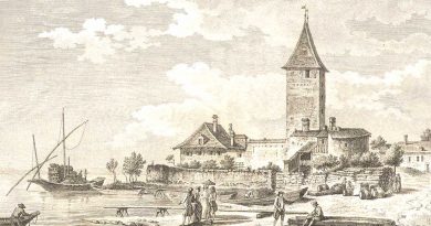 18th Century View of the Port of Ouchy (Lausanne) – Zurlauben