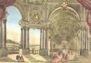 Grande Galerie de Versailles – 18th Century Perspective View Engraving