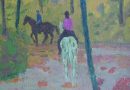 Leo Deck – Horseback Riders on Forest Trail