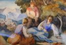 Hans Vautier – Three Girls from the Valais (Sold)