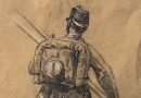 Standing Soldier – Drawing by Josef Klemens Kaufmann