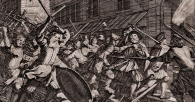 Conrad Meyer – The Zürich Mordnacht of 1350 – Antique Swiss Etching, 1676
