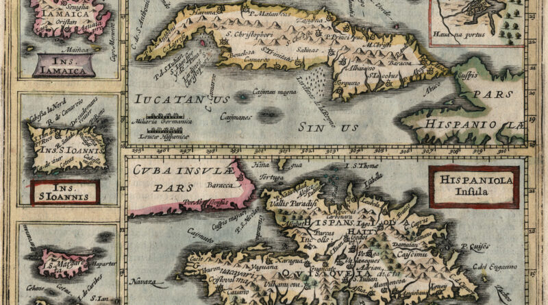 Map of Caribbean Islands
