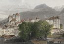 Geneva from the Ramparts Antique WH Bartlett Steel Engraving (Sold)
