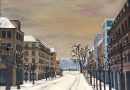 Boulevard Georges Favon Geneva Winter Scene by G. Bevilacqua