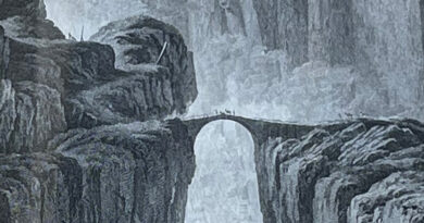 The Devil’s Bridge – Vue du Pont du Diable – 18th Century Engraving by Chatelet / Masquelier