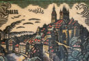 Werner Engel – Large Format Color Woodblock of Thun
