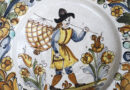 Decorative Catalan Majolica Plate – Fisherman