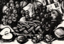 Fruitbasket – 1960 Woodblock by Fritz Urban Welti