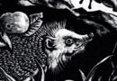 The Hare and the Hedgehog – 1966 Woodblock by Fritz Urban Welti