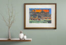Robert Schneider – House in the Summer Sunshine Expressionist Gouache
