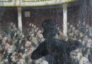 19th Century French Theatre Scene in the Style of Daumier